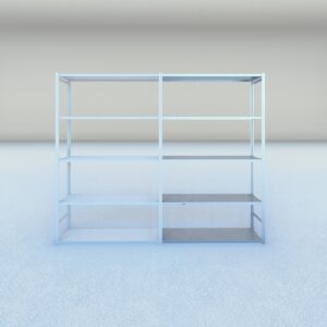 Gebruikte legbordstelling aanbouwsectie 2000 x 1240 x 360 mm