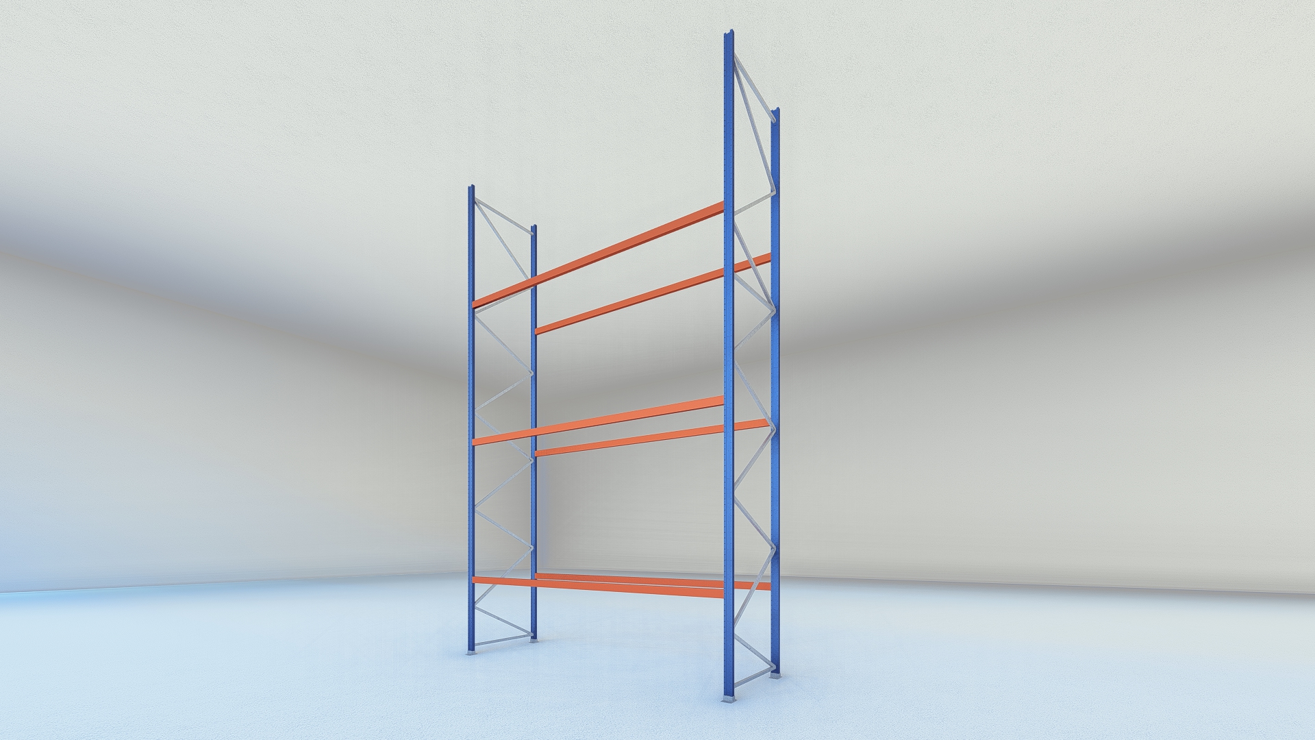 Stow palletstelling 6000mm x 1100mm x 3600mm | 3 niveaus | beginsectie | 2500 kg - Afbeelding 5