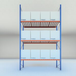 Stow palletstelling 6000mm x 1100mm x 3600mm | 3 niveaus | beginsectie