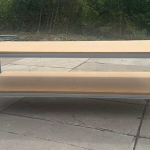 Mobiele Stow werkbank op zwenkwielen met rem | 2 niveaus | 270 x 100 x 100 cm BxHxD