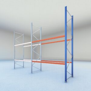 Stow palletstelling 2000mm x 1100mm x 2700mm | 2 niveaus | Aanbouwsectie