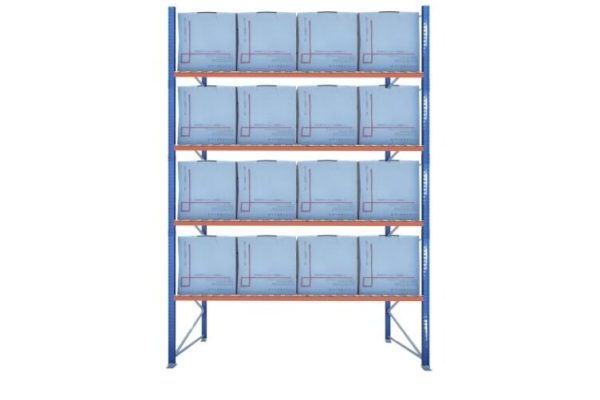 Palletstelling 8m hoog sectie 3600 x 4 niveaus