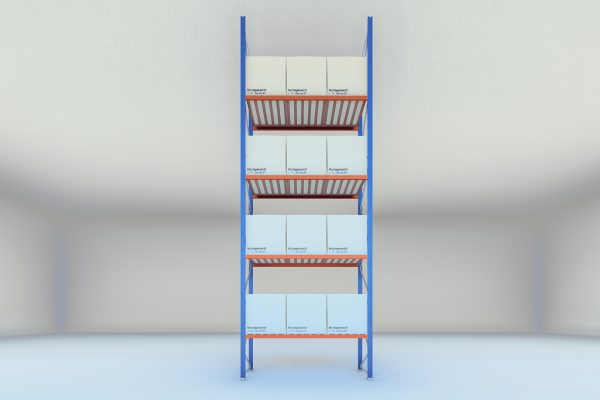 Stelling 2700mmx8000mm - met pallet en doos - V