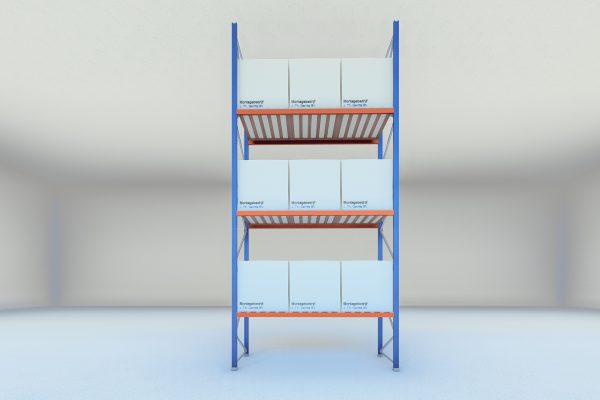 Stelling 3600mmx6000mm - met pallet en doos - V